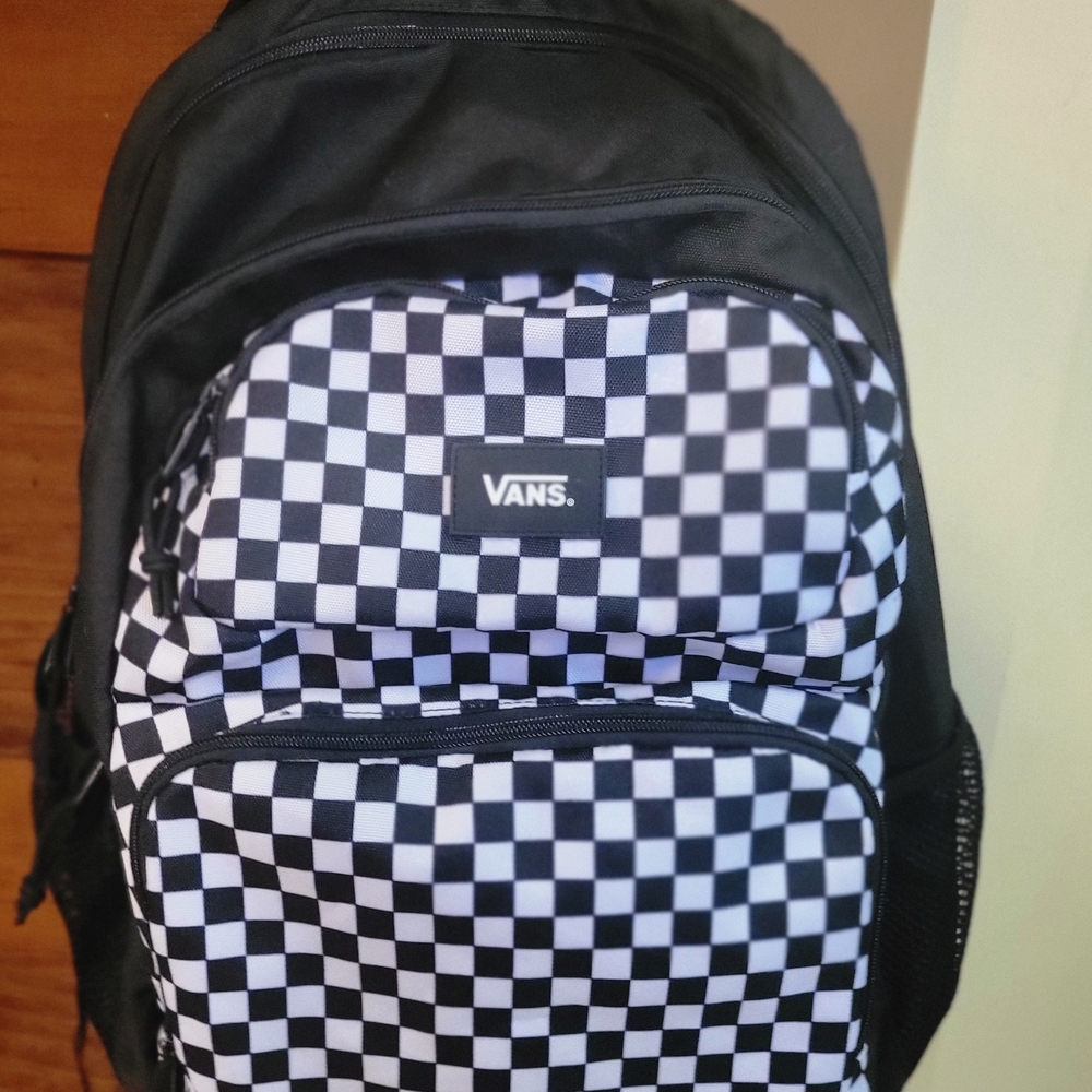 Vans Black & White Checkerboard Backpack